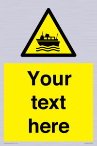 Custom warning ferries crossing vessels